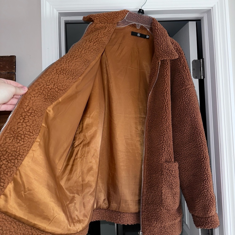 Missguided Oversized Teddy Jacket - Picture 7 of 9